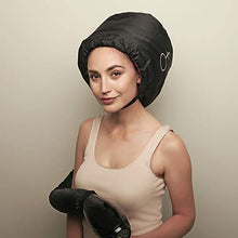Carica l'immagine nel visualizzatore di Gallery, Hair Flair Softhood - cuffia gonfiabile per asciugacapelli - nero - Ilgrandebazar