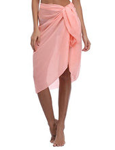 Carica l'immagine nel visualizzatore di Gallery, iClosam Pareo Mare Donna Mini Elegante Chiffon Cover Up Wrap Sarong...