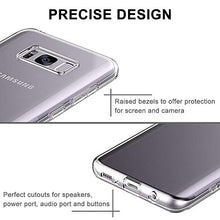 Carica l'immagine nel visualizzatore di Gallery, DOSMUNG Custodia per Samsung Galaxy S8,Trasparente S8