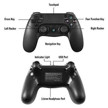 Carica l'immagine nel visualizzatore di Gallery, Controller di gioco per PS4, PowerLead Wireless Gamepad Work Playstation...
