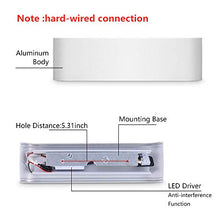 Carica l'immagine nel visualizzatore di Gallery, OOWOLF LED Lampada da Parete Interno 12W 1200LM, Applique Interno... - Ilgrandebazar