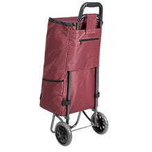 Carica l'immagine nel visualizzatore di Gallery, AmazonBasics - Carrello portaspesa con 2 ruote, capacità: 40 litri, Red