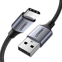 Carica l'immagine nel visualizzatore di Gallery, UGREEN 3A Cavo USB Type-C Ricarica Rapida in Nylon, 0.5M, Grigio - Ilgrandebazar