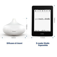 Carica l'immagine nel visualizzatore di Gallery, Simpeak 100 ML Diffusore di Aroma ad Ultrasuoni Umidificatore Luce Bianco