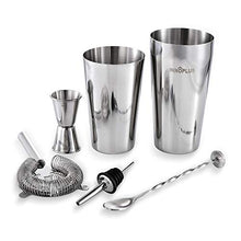 Carica l'immagine nel visualizzatore di Gallery, INNÔPLUS Shaker Cocktail Set Kit Barman di 6 Pezzi, Boston Cocktail...