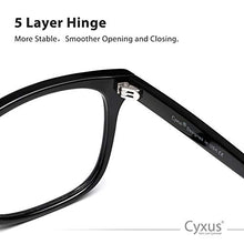 Carica l'immagine nel visualizzatore di Gallery, Occhiali da lettura Cyxus per bloccare la luce blu, mal di testa +1.5, Nero - Ilgrandebazar