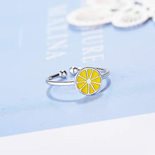 Carica l'immagine nel visualizzatore di Gallery, Chandler Anello Aperto in Argento 925 a Forma di Limone, per Ragazze,... - Ilgrandebazar