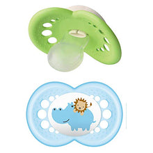 Carica l'immagine nel visualizzatore di Gallery, MAM Day &amp; Night - Ciuccio "Skin Soft" in silicone, 16 + Mix // Set da 4 //...