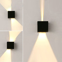 Carica l'immagine nel visualizzatore di Gallery, 12W Lampade da Parete per Esterno / Interni Led, Applique Nero - Ilgrandebazar