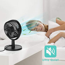 Carica l'immagine nel visualizzatore di Gallery, Mini Ventilatore USB da Tavolo a 4 Velocità Portatile Silenzioso, Rotazione...