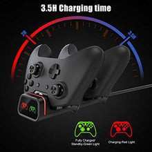 Carica l'immagine nel visualizzatore di Gallery, KINGTOP Ricarica Controller Xbox one con batteria ricaricabile 2x 1200mAh...