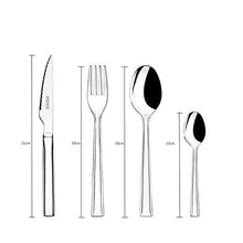 Carica l'immagine nel visualizzatore di Gallery, Monix Set di 24 Posate in Acciaio Inox con Coltelli per Bistecca