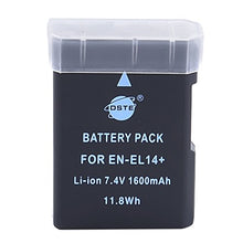 Carica l'immagine nel visualizzatore di Gallery, EN-EL14 - Batteria di ricambio DSTE (2 pezzi) e kit ricarica rapida LCD...