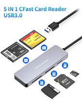 Carica l'immagine nel visualizzatore di Gallery, Rocketek Lettore di schede CFast 5 in 1 USB3.0,Adattatore...