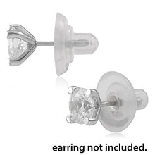Carica l'immagine nel visualizzatore di Gallery, Universal EZback Supporti Orecchini in Silicone Grande - 1 Paio, Argento 925 - Ilgrandebazar