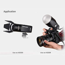 Carica l'immagine nel visualizzatore di Gallery, Godox AK-R1 Dome Diffusore Kit di Accessori per V1 Flash Anello...