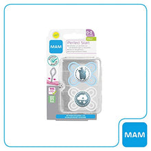 Carica l'immagine nel visualizzatore di Gallery, MAM Perfect Start 70584711 - Ciuccio in silicone, 0-2 mesi, previene le... - Ilgrandebazar