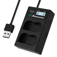 Carica l'immagine nel visualizzatore di Gallery, Powerextra - Caricabatteria Dual USB con display LCD, funziona con...