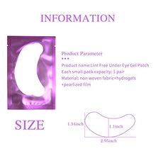 Carica l'immagine nel visualizzatore di Gallery, 50 Paio Cerotti Gel per Estensioni Ciglia Eye Pads Occhio Patch Viola