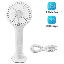 Carica l'immagine nel visualizzatore di Gallery, Zorara Ventilatore Palmare USB, Mini Portatile con Bianco