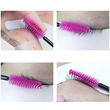 Carica l'immagine nel visualizzatore di Gallery, G2PLUS, 100 pennelli da ciglia per mascara, strumenti usa e Rosa Rossa + Nera - Ilgrandebazar