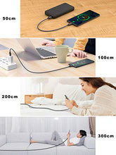 Carica l'immagine nel visualizzatore di Gallery, Cavo USB C, [4 Pezzi, 0.5m 1m 2m 3m] Nylon Intrecciato Tipo C di...