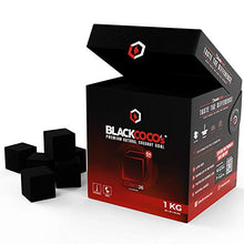 Carica l'immagine nel visualizzatore di Gallery, BLACKCOCO's - 1 KG Carbone Naturale di Prima Qualità per Narghilè e BBQ –...