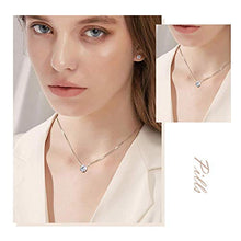 Carica l'immagine nel visualizzatore di Gallery, Caiery 925 Sterling Collana e Orecchini da Donna, in Argento, con Round - Ilgrandebazar