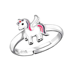 Carica l'immagine nel visualizzatore di Gallery, La Rosa Princesa LRP - Anello per Bambini Unicorno - 925 Argento - Ragazza... - Ilgrandebazar