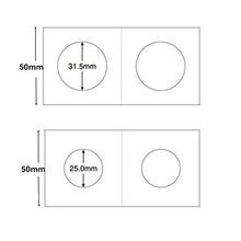 Carica l'immagine nel visualizzatore di Gallery, byou Cartoncini per Monete,Cardboard Coin Holder 100 pezzi 50 * 25mm+31.5mm - Ilgrandebazar