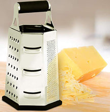 Carica l'immagine nel visualizzatore di Gallery, KICHLY [6 Lati] Grattugia-affetta Verdure in Acciaio Inox - Altezza 24 cm,...