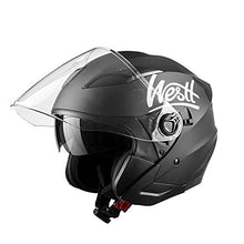 Carica l'immagine nel visualizzatore di Gallery, Westt Jet · Casco Moto Nero Opaco Doppia Visiera M (57-58cm), - Ilgrandebazar