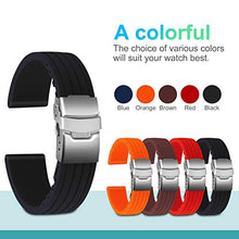 Carica l'immagine nel visualizzatore di Gallery, Ullchro Cinturini Orologi Impermeabile Bracciale Donna 22mm, Nero - Ilgrandebazar