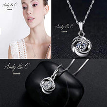 Carica l'immagine nel visualizzatore di Gallery, Andy &amp; C Infinity Collana Donna Ragazza Argento 925 Cristalli Pendente Mamma... - Ilgrandebazar