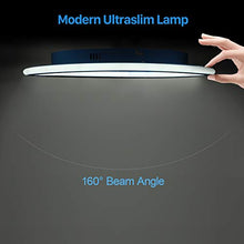 Carica l'immagine nel visualizzatore di Gallery, Plafoniera Led Moderna Dimmerabile con Telecomando, Lampada Soffitto 36W Blu