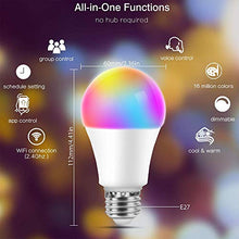 Carica l'immagine nel visualizzatore di Gallery, Lampadina Smart, Boxlood Lampadine Alexa WiFi 7W E27 A60 Lampada 2Pezzi