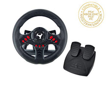 Carica l'immagine nel visualizzatore di Gallery, Subsonic - Volante da corsa Racing Wheel Universal con pedali per...