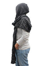 Carica l'immagine nel visualizzatore di Gallery, Sciarpa con cappuccio, unisex col. Grigio - Ilgrandebazar