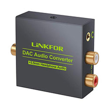 Carica l'immagine nel visualizzatore di Gallery, LiNKFOR DAC Audio Convertitore Digitale ad Analogico Coassiale Ottico a RCA...