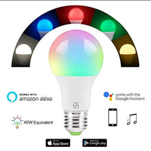 Carica l'immagine nel visualizzatore di Gallery, Lampadina AG Wifi Alexa, e27, Google...