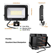 Carica l'immagine nel visualizzatore di Gallery, Onforu 2 Pezzi 60W faretto con sensore, 6000LM di movimento, IP66... - Ilgrandebazar