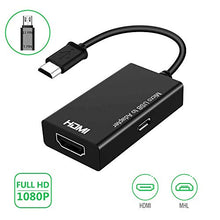 Carica l'immagine nel visualizzatore di Gallery, Convertitore Micro USB a HDMI, Adattatore Cavo da MHL a HDMI con Uscita Nero - Ilgrandebazar