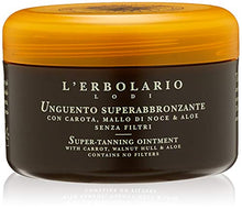 Carica l'immagine nel visualizzatore di Gallery, L'Erbolario, Unguento Super Abbronzante, con Carota, Mallo di Noce e Aloe,...