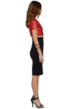 Carica l'immagine nel visualizzatore di Gallery, keland - Maglietta da Donna, Sexy, con Paillettes, Scollo a V XL, Rosso - Ilgrandebazar