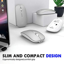 Carica l'immagine nel visualizzatore di Gallery, Inphic Mouse Bluetooth, a tre modalità, sottile, silenzioso, Argento - B