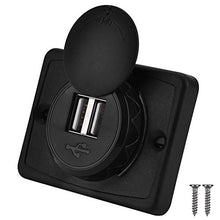 Carica l'immagine nel visualizzatore di Gallery, Presa usb auto, di ricarica per caricabatterie con porta USB ABS...