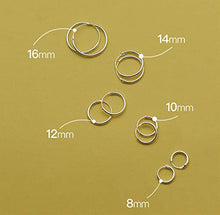 Carica l'immagine nel visualizzatore di Gallery, Mannli - Set di 5 paia orecchini a cerchio in argento Sterling 925 Argento - Ilgrandebazar