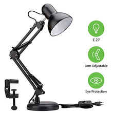 Carica l'immagine nel visualizzatore di Gallery, LE Lampada da Scrivania LED con Braccio Girevole 40W, Portalampada E27,... - Ilgrandebazar