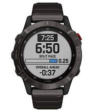Carica l'immagine nel visualizzatore di Gallery, Garmin fēnix 6 Pro Solar, 47mm Grigio Ardesia con Cinturino Nero - GPS...