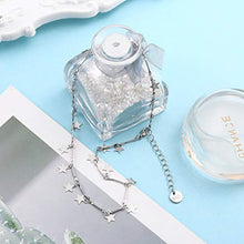 Carica l'immagine nel visualizzatore di Gallery, Fenical Collana girocollo di colore argento con catena choker donne boho... - Ilgrandebazar